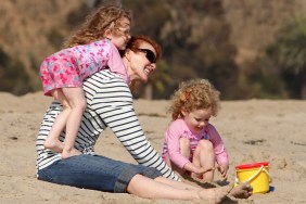 marcia cross sunglasses, black and white striped top, capri pants, jeans,